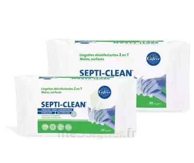 Septi-clean Lingette DÉsinfectante Paquet/70 à TOULOUSE